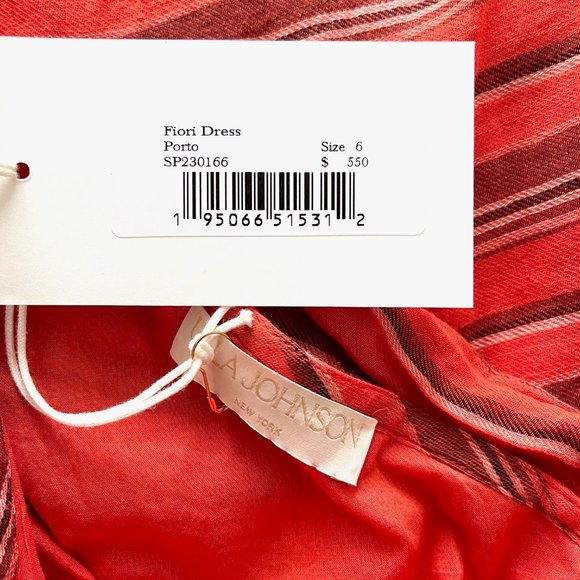 HP🎉 NWT Ulla Johnson Fiori Dress in Porto Size 6 - Picture 8 of 13